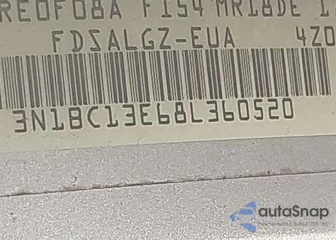 2008 Nissan Versa 1.8Sl z USA, uszkodzony, nr VIN 3N1BC13E68L360520
